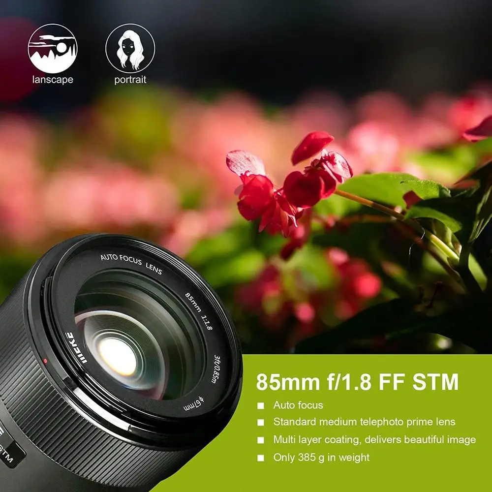 Фото [DO бразильский] MeiKe 85 мм F1.8 для Sony Автофокус Средний телефото STM Полнокадровый портретный объектив для Sony E Mount беззеркальных камер №2