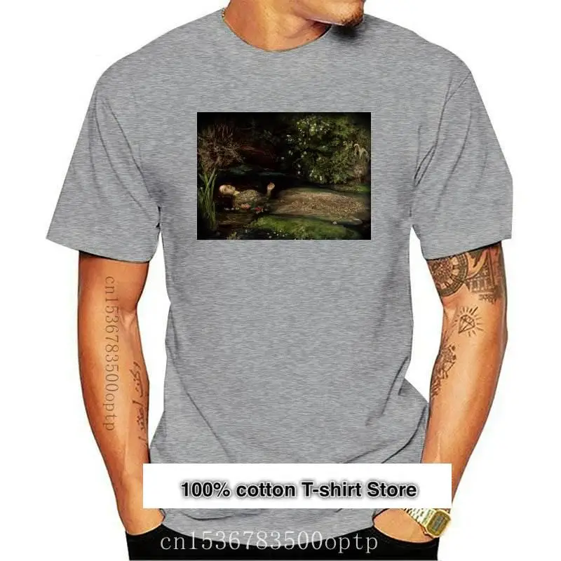 

Camiseta унисекс с рисунком из Ophelia, John Everett, Millais, arte для любителей, подарок