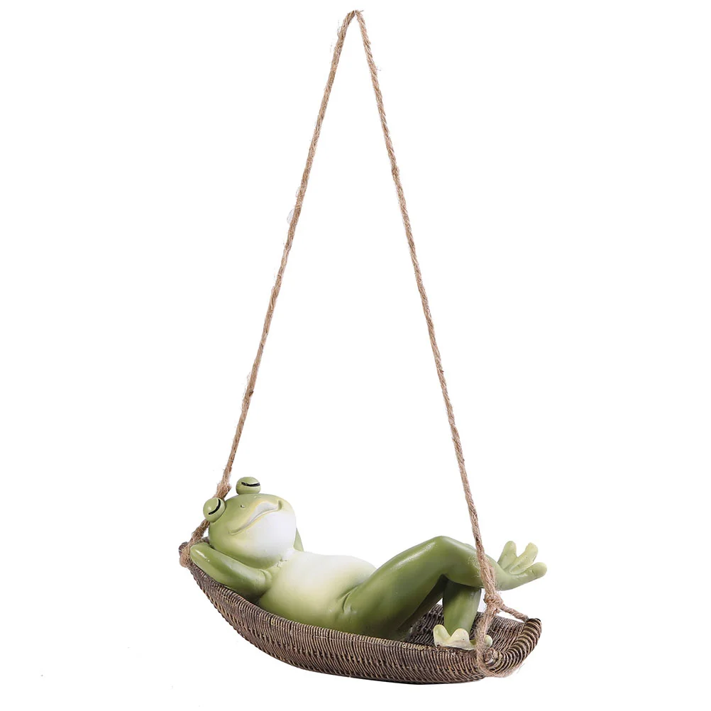 

Frog Frogs Hanging Garden Animal Decor Statue Ornament Figure Figurine Sculpture Statues Courtyard Resin Decoration Sculptures