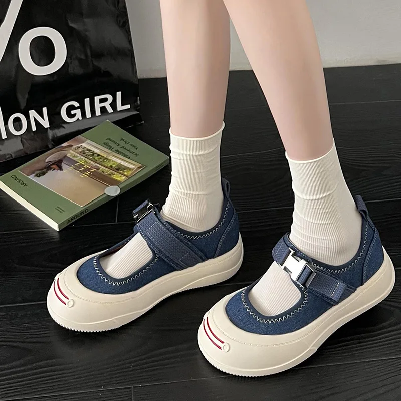 

Женские кроссовки с закрытым носком, универсальные туфли-Эспадрильи на платформе, с круглым носком, лето 2023