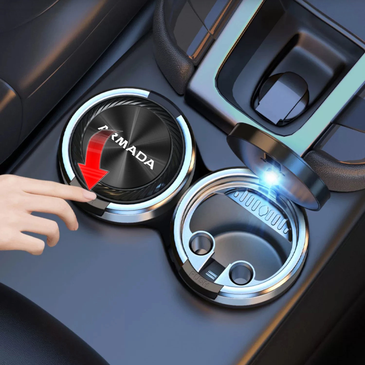 Автомобильная пепельница Cenicero с текстурой автомобильных аксессуаров для Nissan Armada