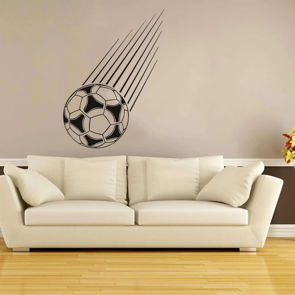 

Wall Football Decal Sticker Background Door Removable Decor Diysoccer Muralwindow Signs Adhesive Pvc
