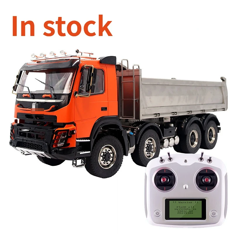 1/14 RC Hydraulic Dump Truck 8X8 Trailer with Differential Lock JDM-161 Engineering Vehicle Model Boy Toy Gift