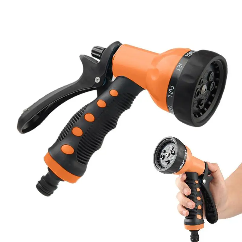 Nozzle Sprayer 8 Watering Patterns Water Hose Spray Nozzles Hose Attachment Garden Watering Car Washing Pet Cleaning