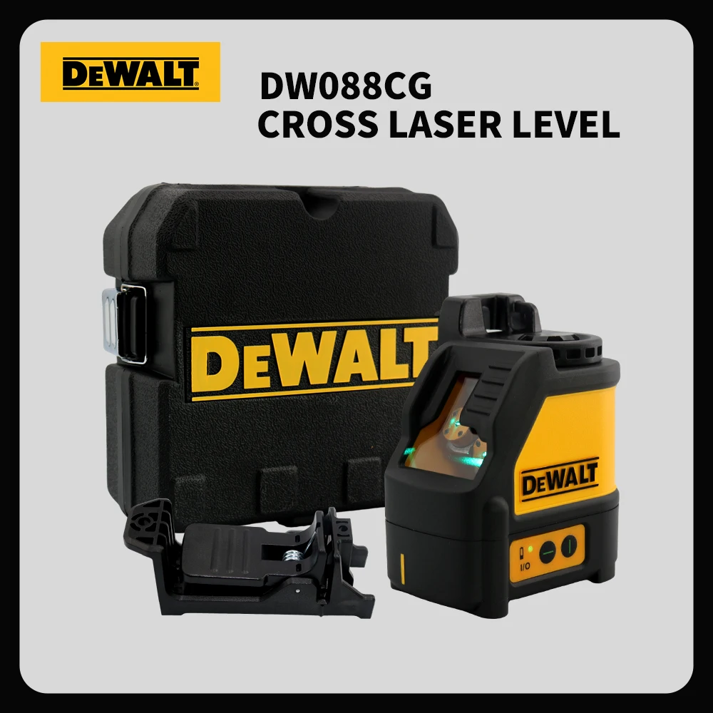Dewalt DW088CG 2-линейный луч крестообразный лазерный уровень зеленого цвета