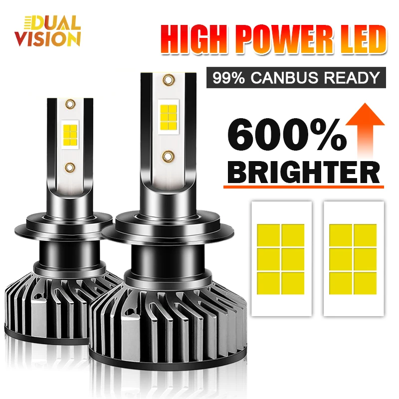 Универсальные Автомобильные Фары Canbus H4 H7 H1 H11 H8 H9 9005 9006 9012 Безобчатые Csp 4300k 6000k 8000k