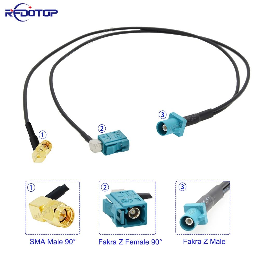 Кабель RG174 RFDOTOP BT2205-RG174 Fakra Z - SMA