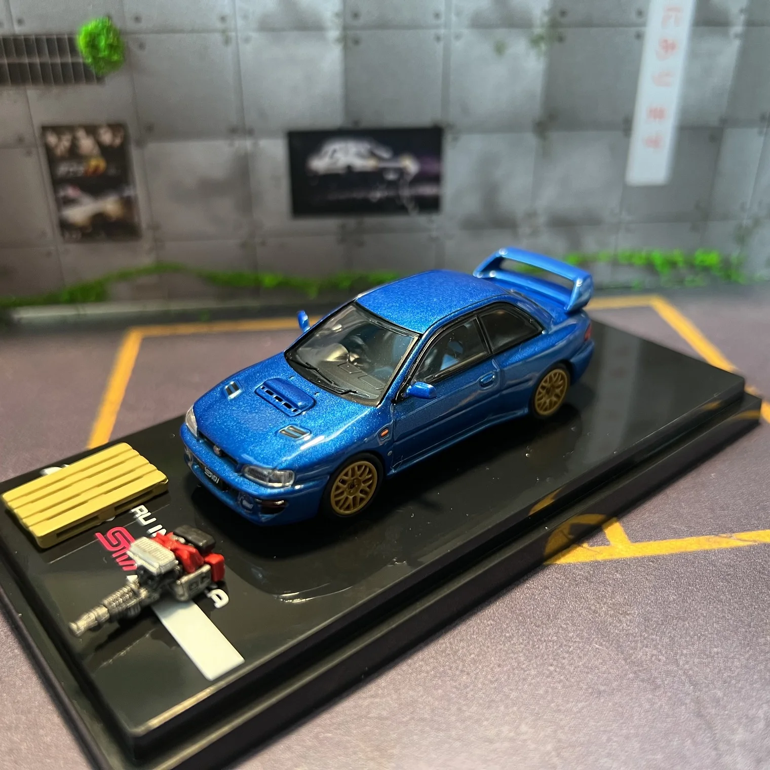 

Hobby Japan 1:64 Subaru Lmpreza 22B STi Version GC8 Alloy Diecast Car Model