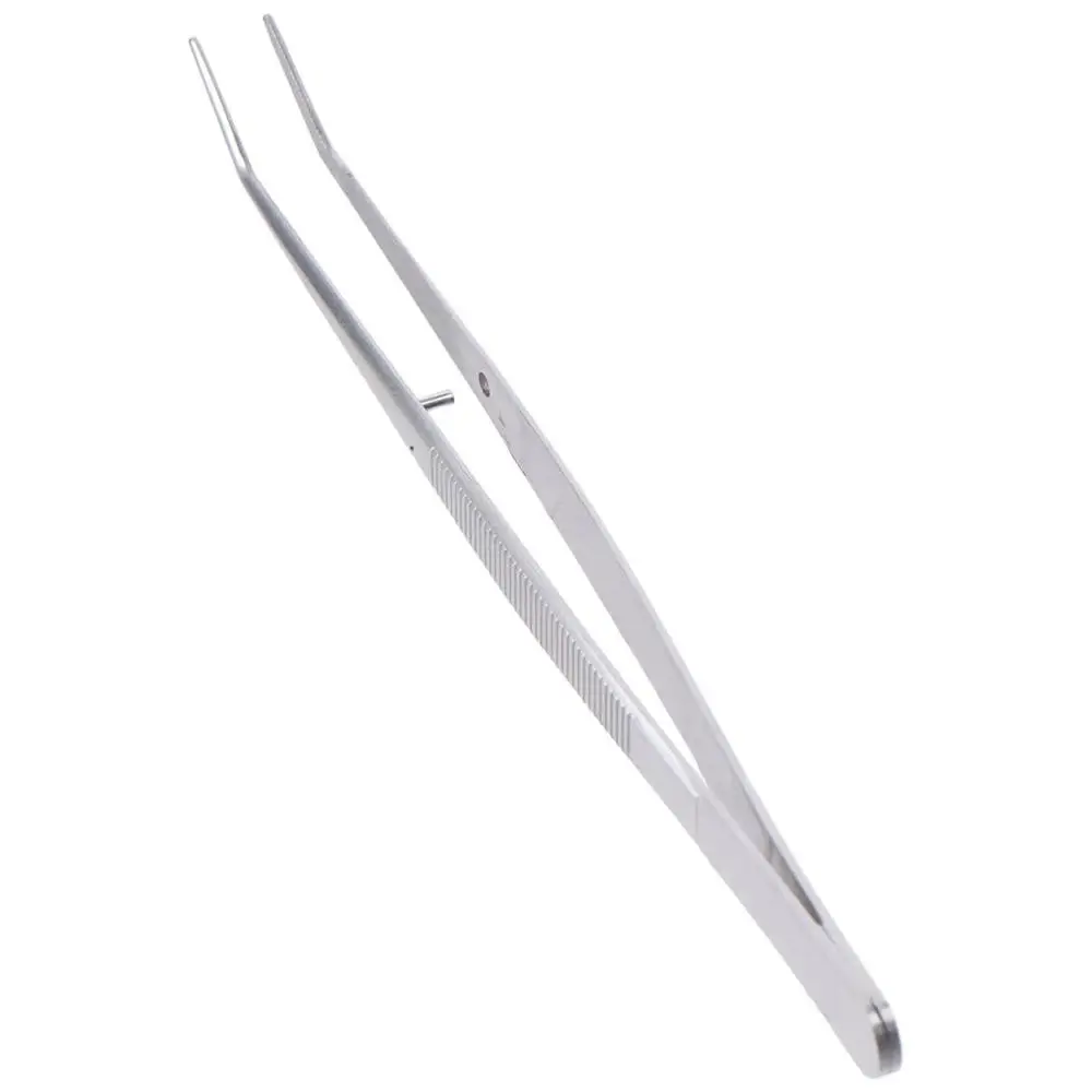 

Профессиональный изогнутый студенческий пинцет из нержавеющей стали, 1 шт., серебряный пинцет для швейной машины, 6,1 дюйма, прецизионный пинцет для сада и дома