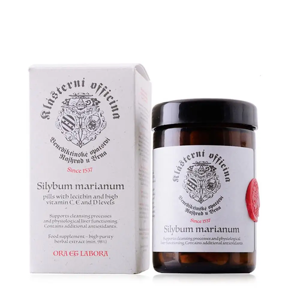 

Klasterni officina Silybum marianum помогает спать 98% Силимарин для лечения гепатита защищает очистку печени, детоксикация лечит 60 шапок