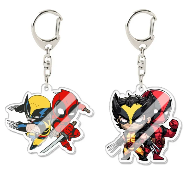 Новинка акриловый брелок Росомаха дэдпулс мультяшный аниме кулон в форме сумки