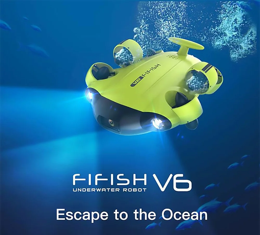 Подводный Рыбак FIFISH V6 с камерой подводный Дрон для телефона 4K UHD умным