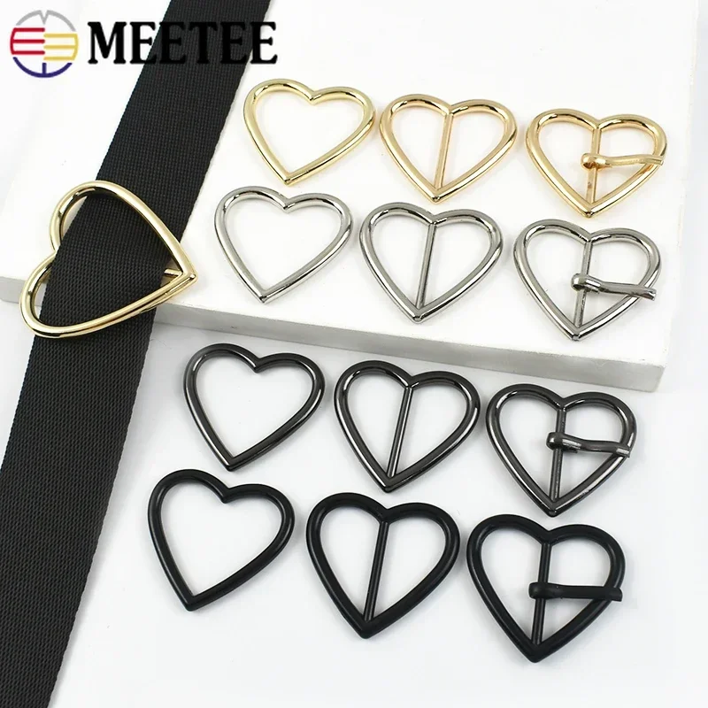 1020 шт. Meetee 20-40 мм, металлическое кольцо, пряжка, регулируемая застежка, ошейник для собаки, ремень для сумки, трехскользящие ползунки, кольца в форме сердца, аксессуары (art.: 3920cd6b0cf7e) - 3920cd6b0cf7e