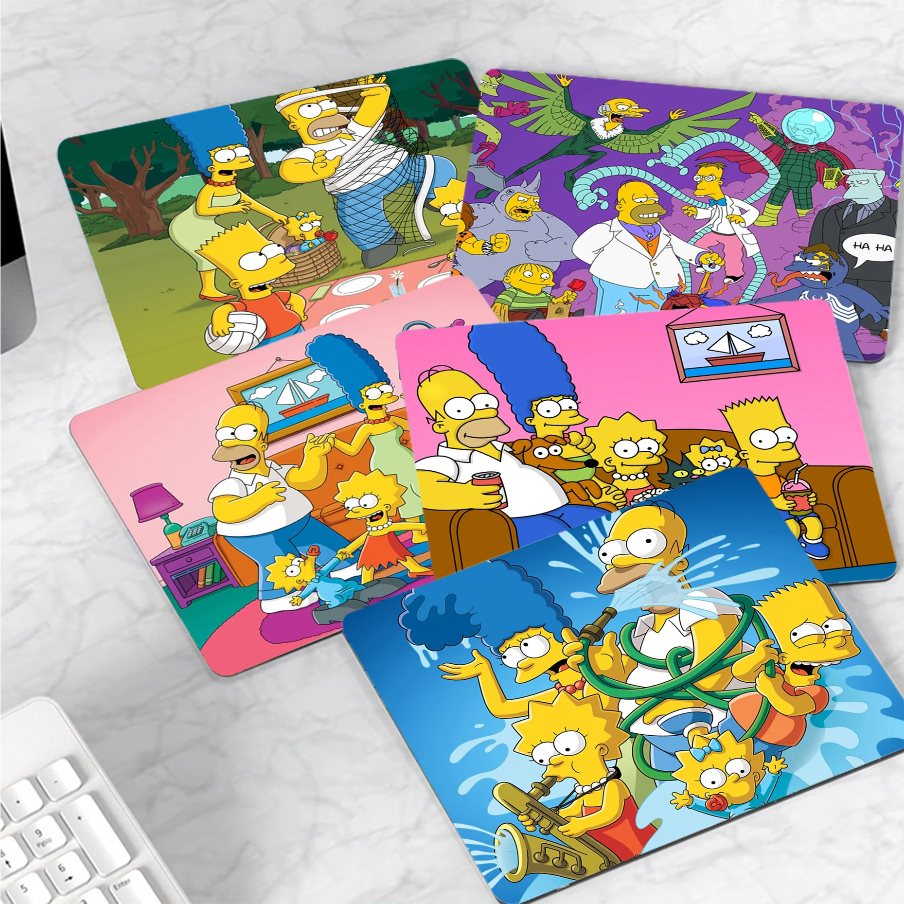 Коврик Симпсоны Disney офисный Настольный коврик для клавиатуры маленький