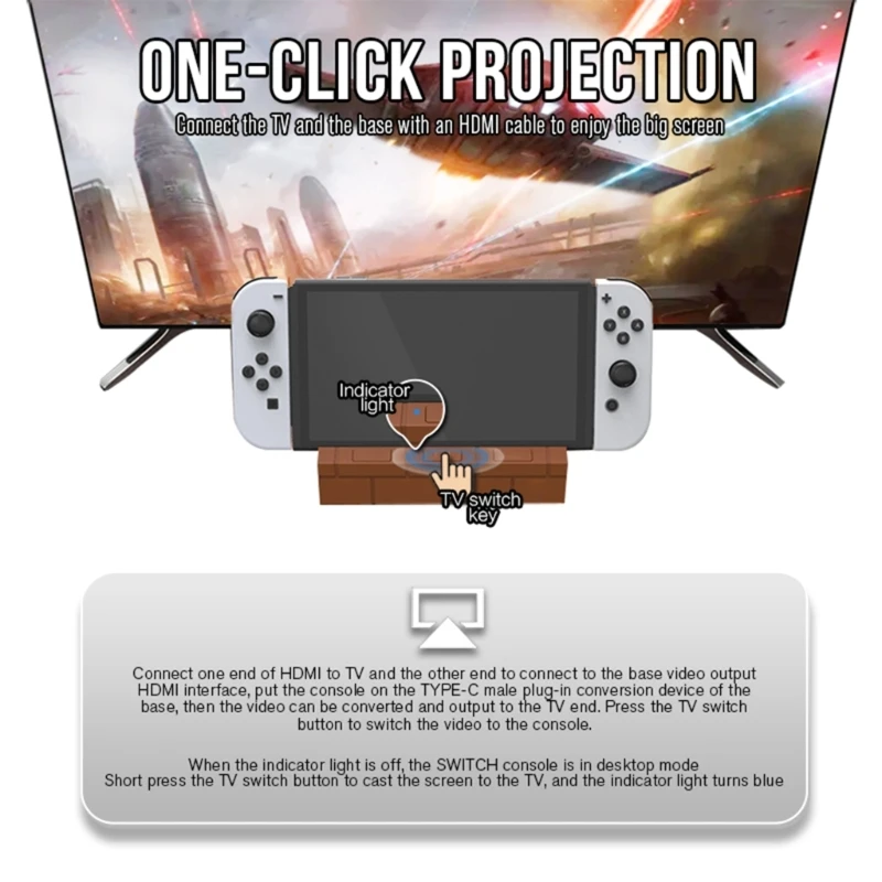 

Portable Adapter Base Stand for SWITCH USB Controller Adaptor