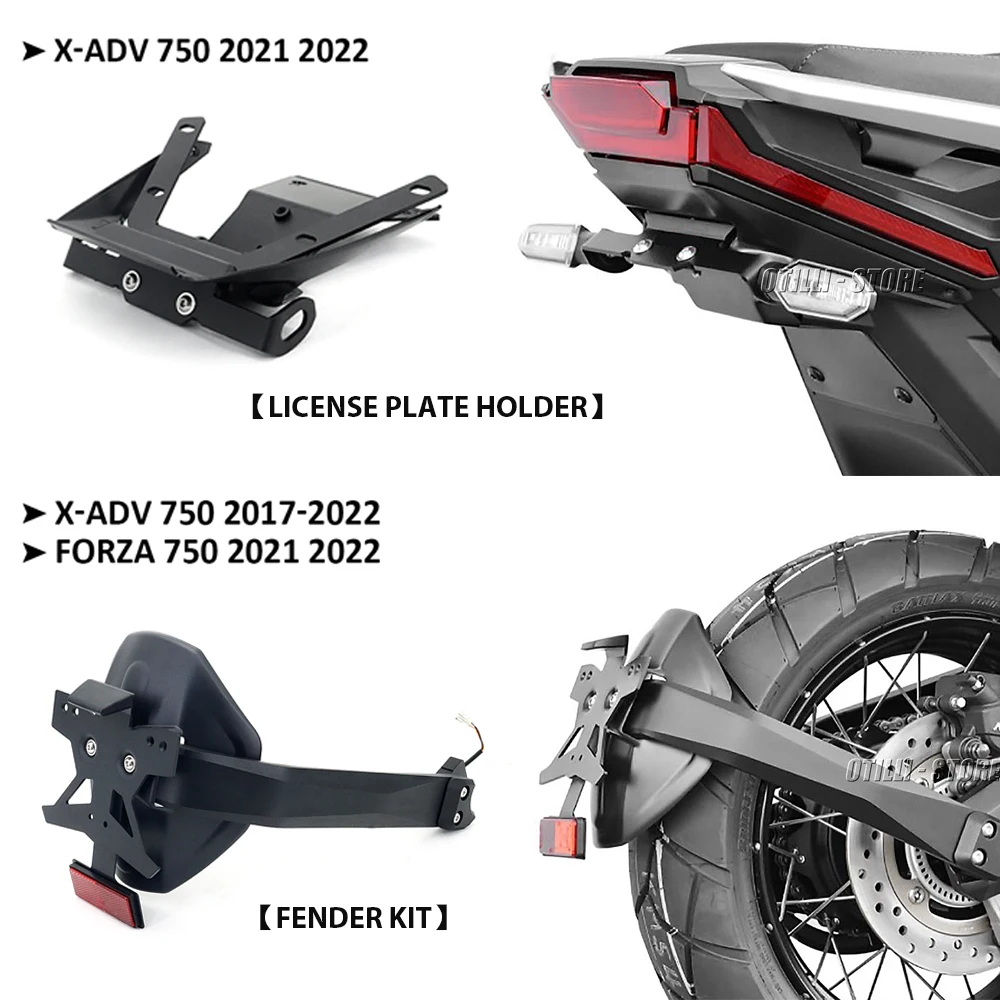 

Мотоцикл для Honda X-ADV XADV 750 XADV750 FORZA 750 Forza750 2021 2022 держатель рамки номерного знака колесный брызговик комплект крыльев