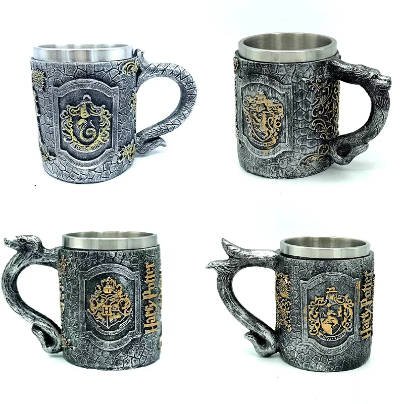 

Stainless Steel Mug Harries Owl School Badge Cup Styling Mug Movie Perimeter Potters Creative Birthday Gift 600ml Water Cup