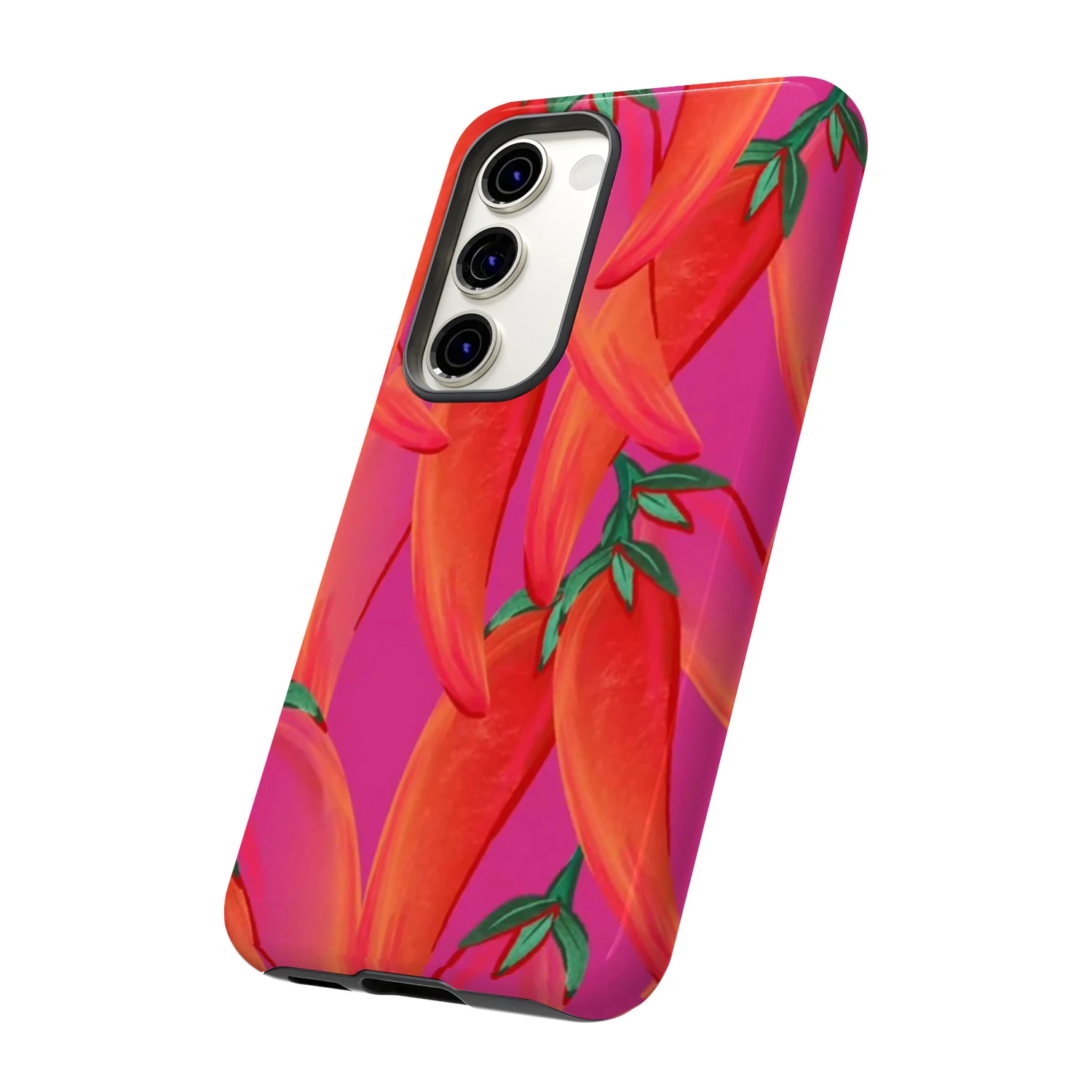 Фото Чехол для телефона Red Pepper Chili для Samsung Galaxy S2 S24FE S23 S22 S21 S20 A13 A14 A15 A16 A23 A32 A35 A52 A53 A54 A55 A71 5G №4