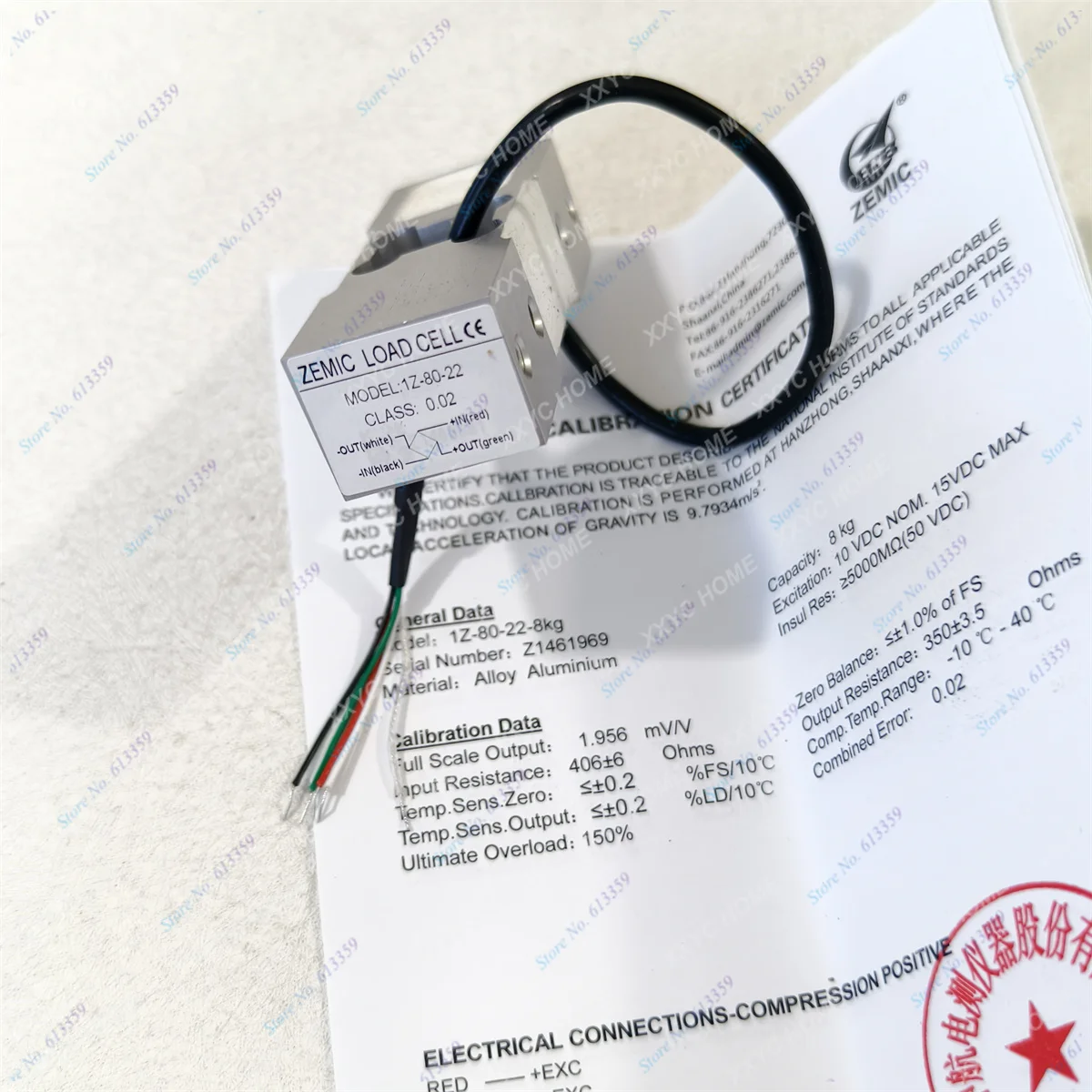 ZEMIC Новый оригинальный датчик веса 1Z-80-22 8 кг