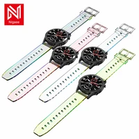 20mm 22mm trendied transparent straps for samsung galaxy watch 4 3 classic active 2gear s3s2 sport watch band strap wristband