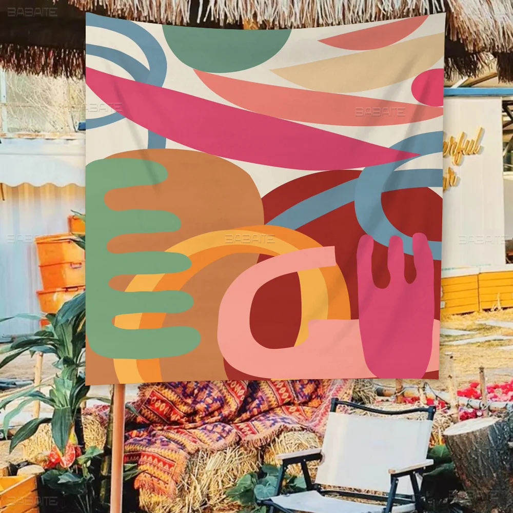 Minimalist Abstract Paint Large Size Shop Art Promotion Advertising Booth Flag Hanging Banners