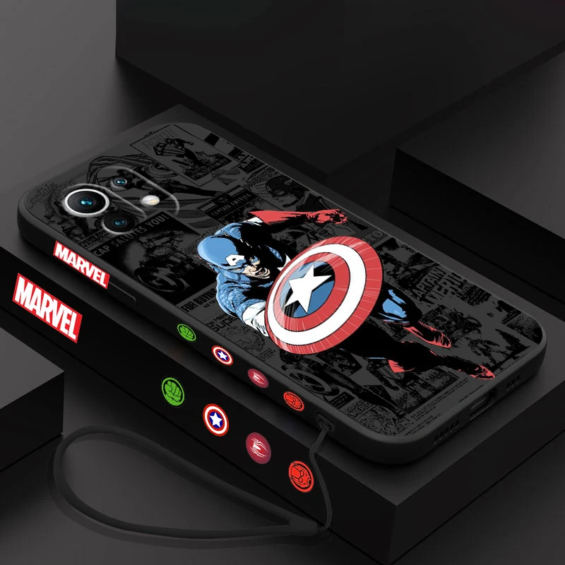 Чехол для телефона Мстители Капитан Америка Xiaomi 14 13 12 11 10 T Pro