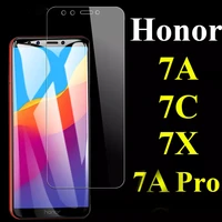 glass for huawei honor 7 7c 7a pro 7x 7s y5 prime 2018 phone screen protector protective film for huawei tempered on the glass