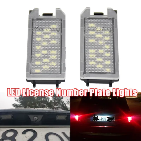 Светодиодные лампы для номерного знака 2 шт. для Jeep Grand Cherokee Compass Patriot Fiat 500 Dodge Viper Maserati Levante 68228930AA