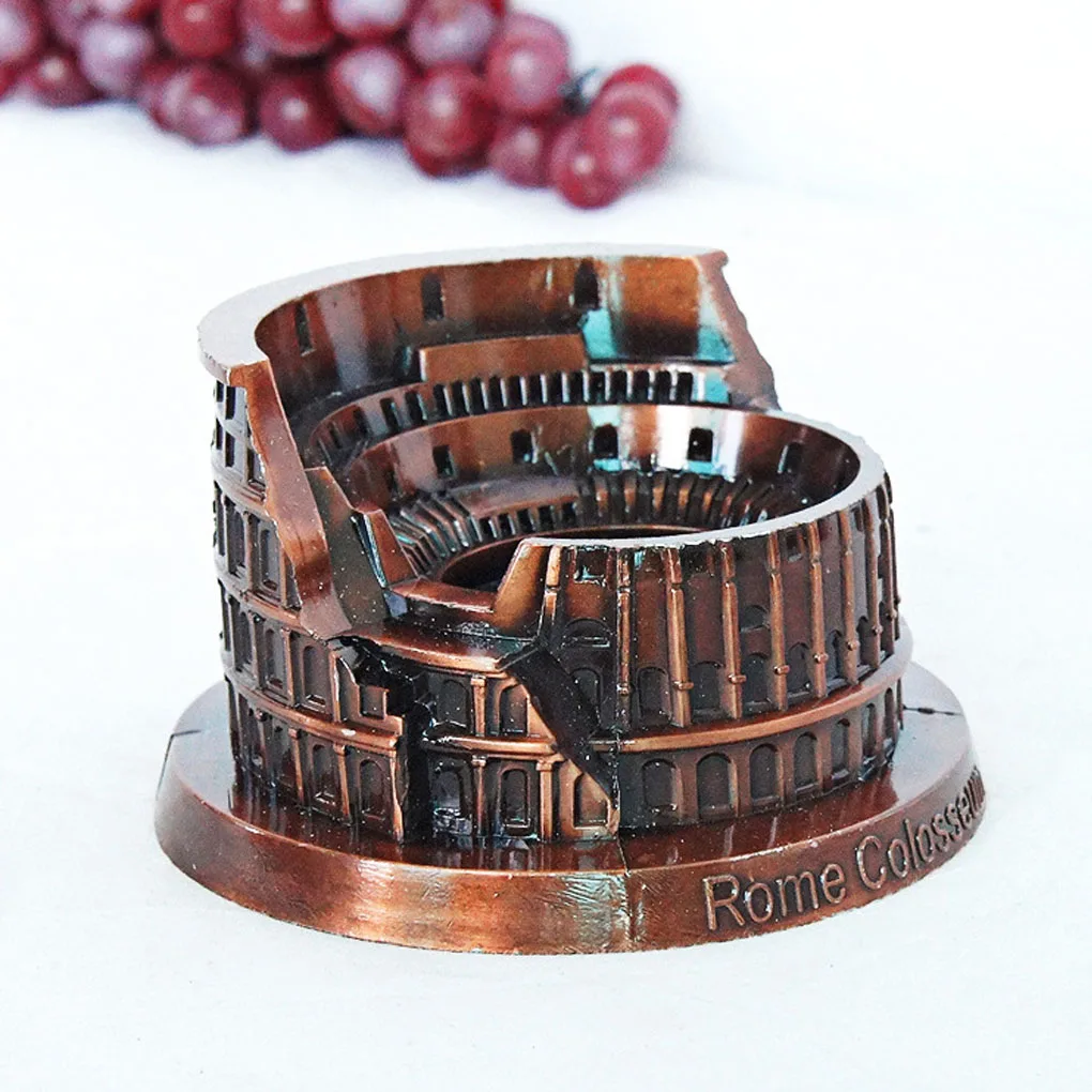 

Фигурка металлической архитектуры достопримечательности зданий сувенирные поделки старинное здание офисное настольное украшение