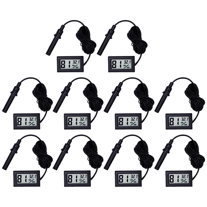 

Термометр-Гигрометр с ЖК-дисплеем, 10 шт.