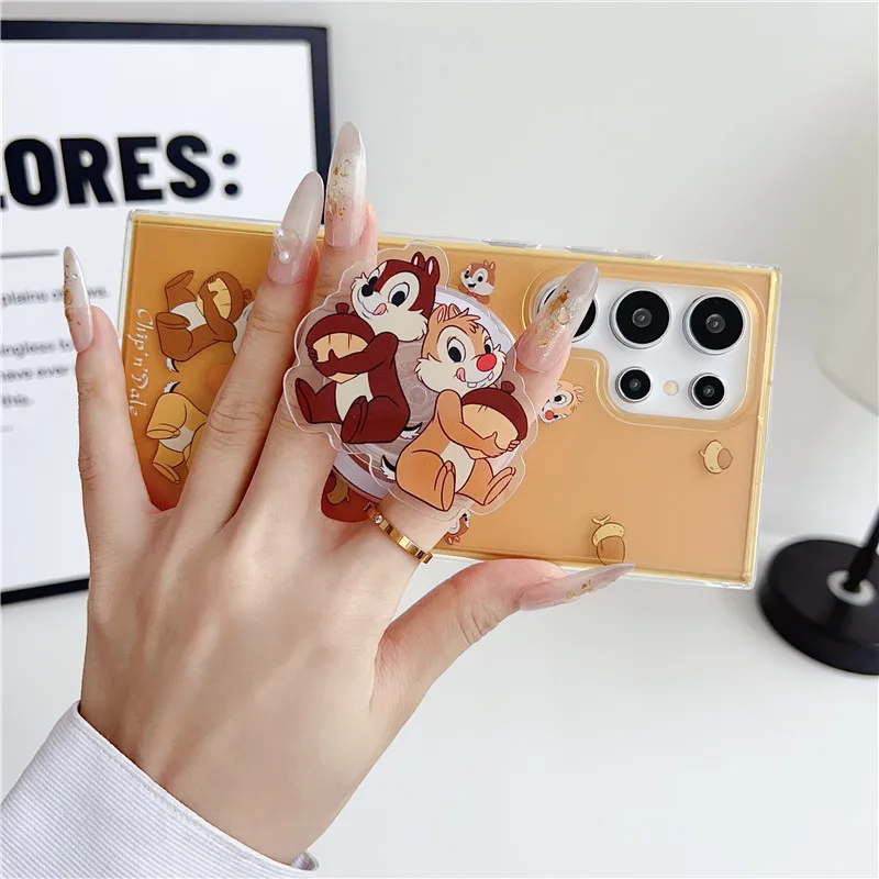 Держатель Disney Chip 'n' Dale для телефона Magsafe чехол Samsung Galaxy S23 S24 Plus ультрамагнитный