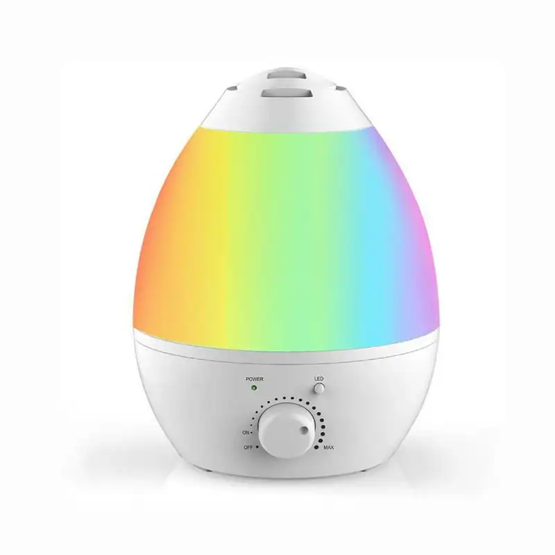 

+ Howell Cool Ultrasonic Humidifier with XL 1 Gallon Capacity, Built In Diffuser, 7 Color Changing Nightlight