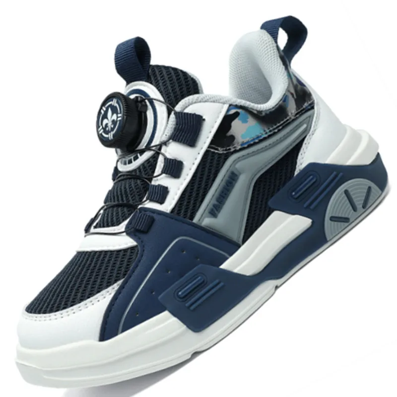 

Детские беговые кроссовки из сетчатого материала, Новинка осени 2022, модные повседневные Прогулочные кроссовки для маленьких мальчиков, детская дышащая мягкая спортивная обувь для тенниса