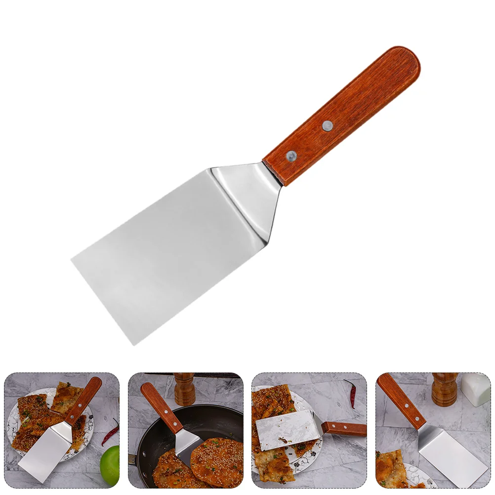 

2 Pcs Pizza Metal Spatula Offset Pancake Turner Peel Kitchen Stainless Steel Griddle Accessories Flipper Steak