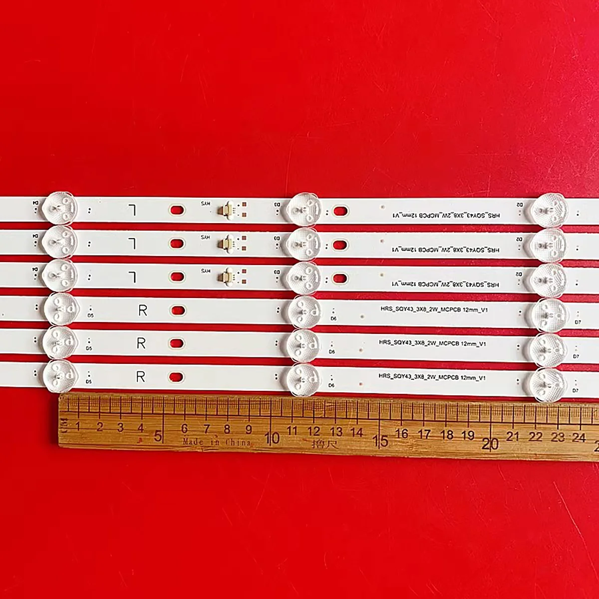 Светодиодная лента 8 светодиодов для RCA RT4306 RTU4300 RTU4300-E AE0110575 43LE51012D SH-39B/4365 HV430QUB-N1B