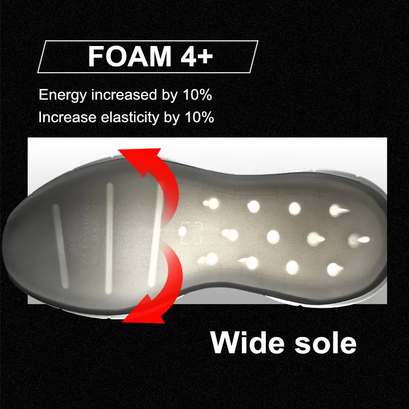 BMAI Running Shoes for Men Marathon Sneakers Man Breathable Light Gym Cushioning Sport Luxury Designer White Tenis Trainers Mens