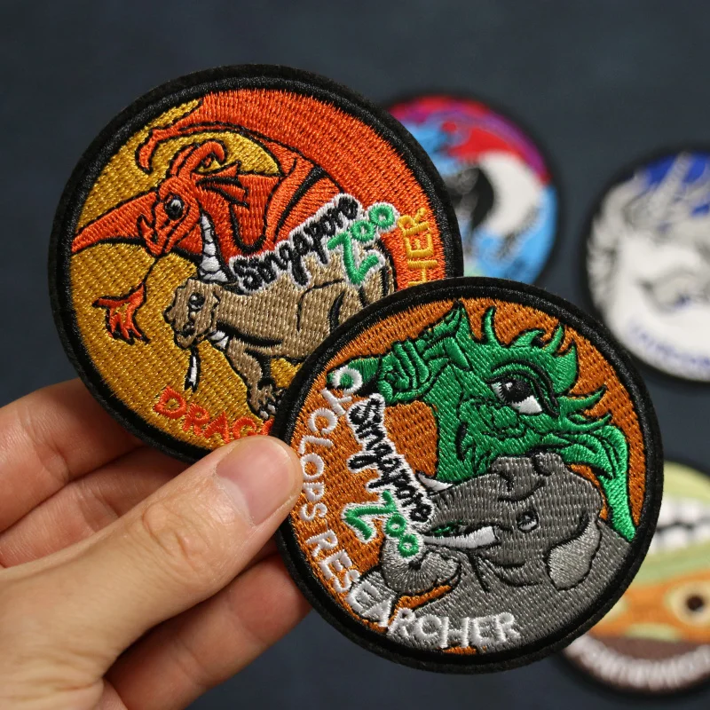 

Latest Design Fashion Personality Anime Badge Cloth Stickers Personality 3D Embroidery Patches Clothes Patches Iron on patches