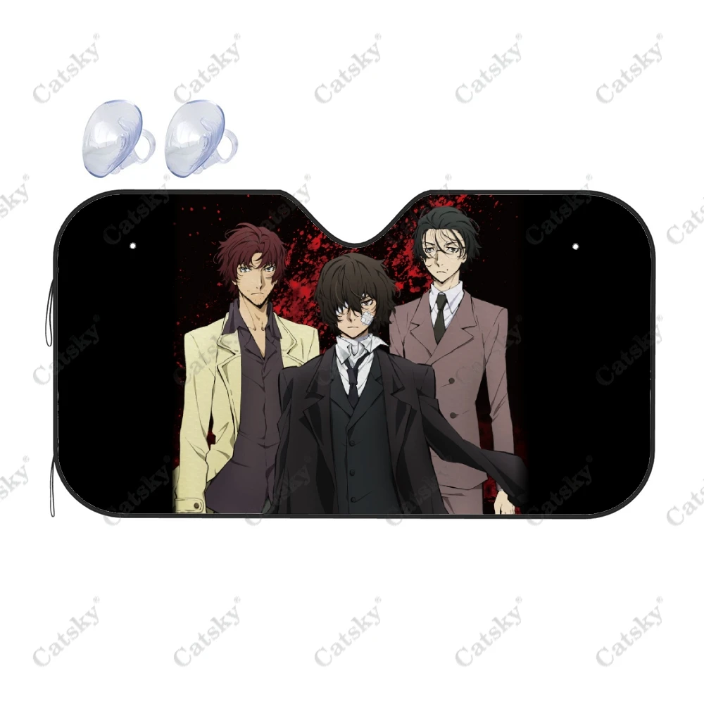 

Автомобильные аксессуары в стиле аниме «бродячие псы», складной солнцезащитный козырек на лобовое стекло, защита от УФ-лучей, для внедорожников