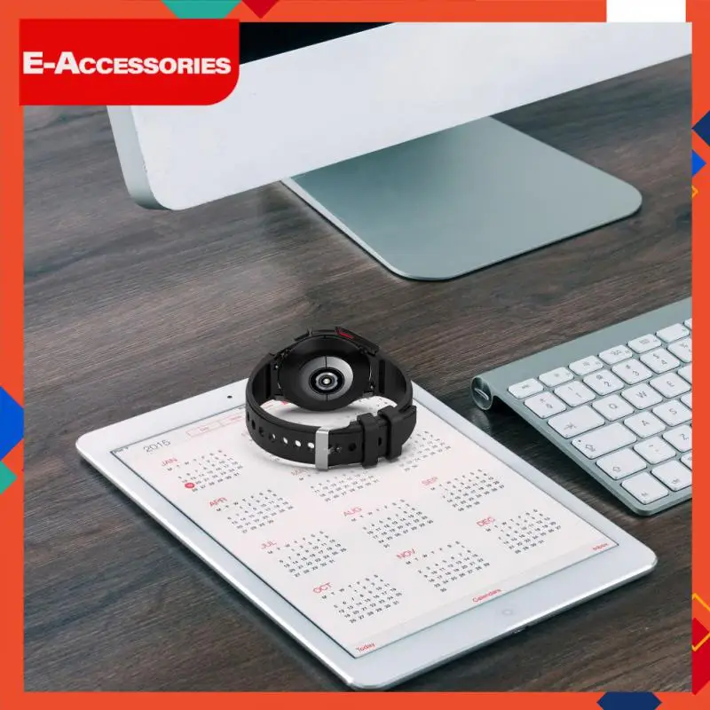 

Thickened Wrist Strap Sweatproof Sports Band Silicone Waterproof Watchband Accessories For Samsung Galaxy Watch 4 Classic