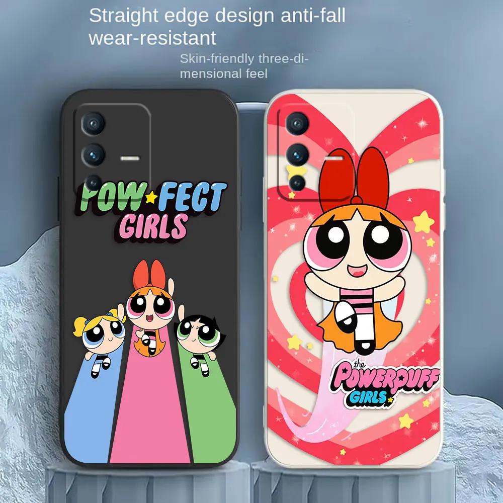 

Pretty P-Powerpuff Girls Phone Case For VIVO S1 S5 S6 S7 S9 S9E S10 S12 S15 S16 S16E V29 V20 V21 V23 V25 V27 PRO 5G Case Funda