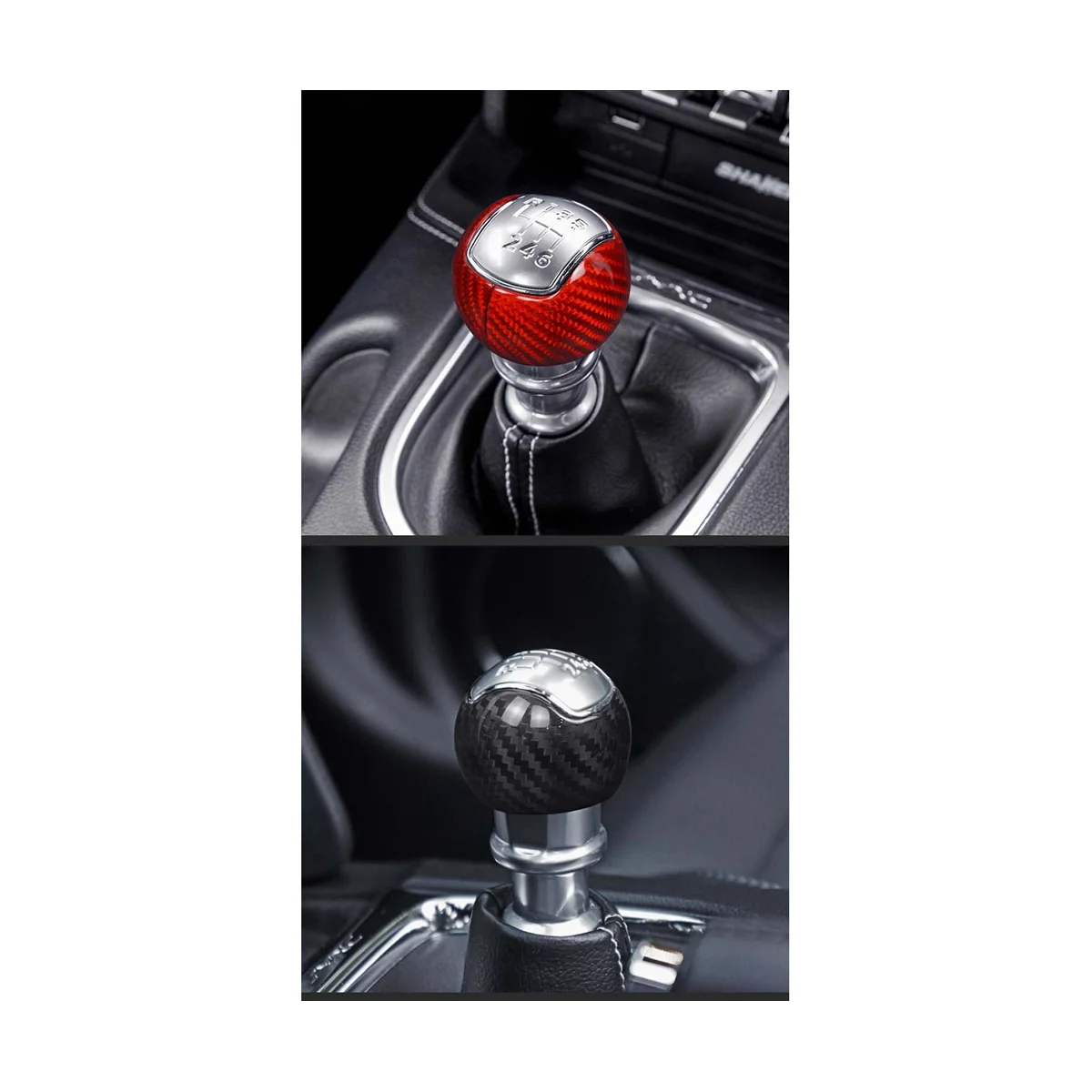 

Carbon Fiber Car Gear Shift Knob Cover Trim for 2015-2022 Car