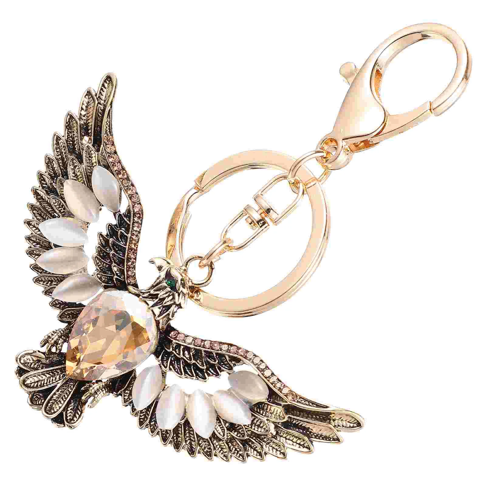 

Bag Decoration Key Rings Pendant Hanging Chain Crystal Simple Holder Purse Ornament Decorative Keychain Chains