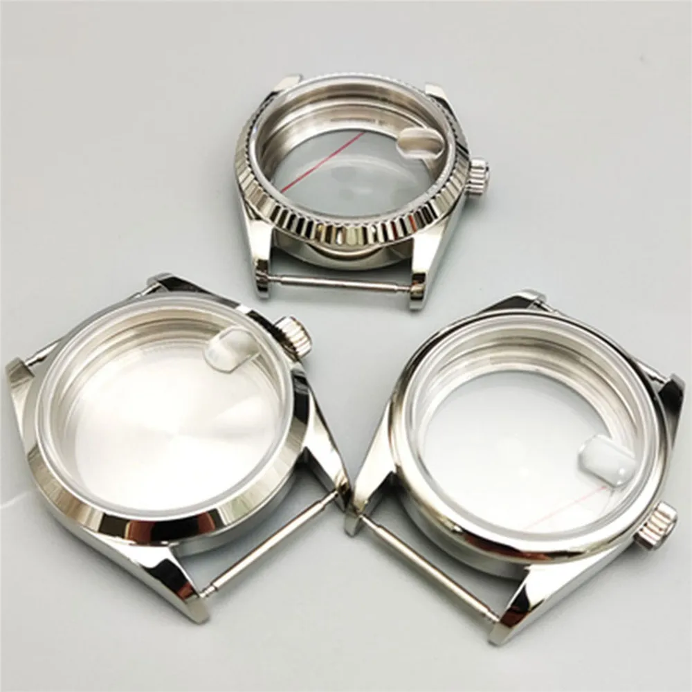 36MM Watch Case for NH35 NH36 Sapphire Glass Stainless Steel Case for NH35A/NH36A/4R Movement Modified Part