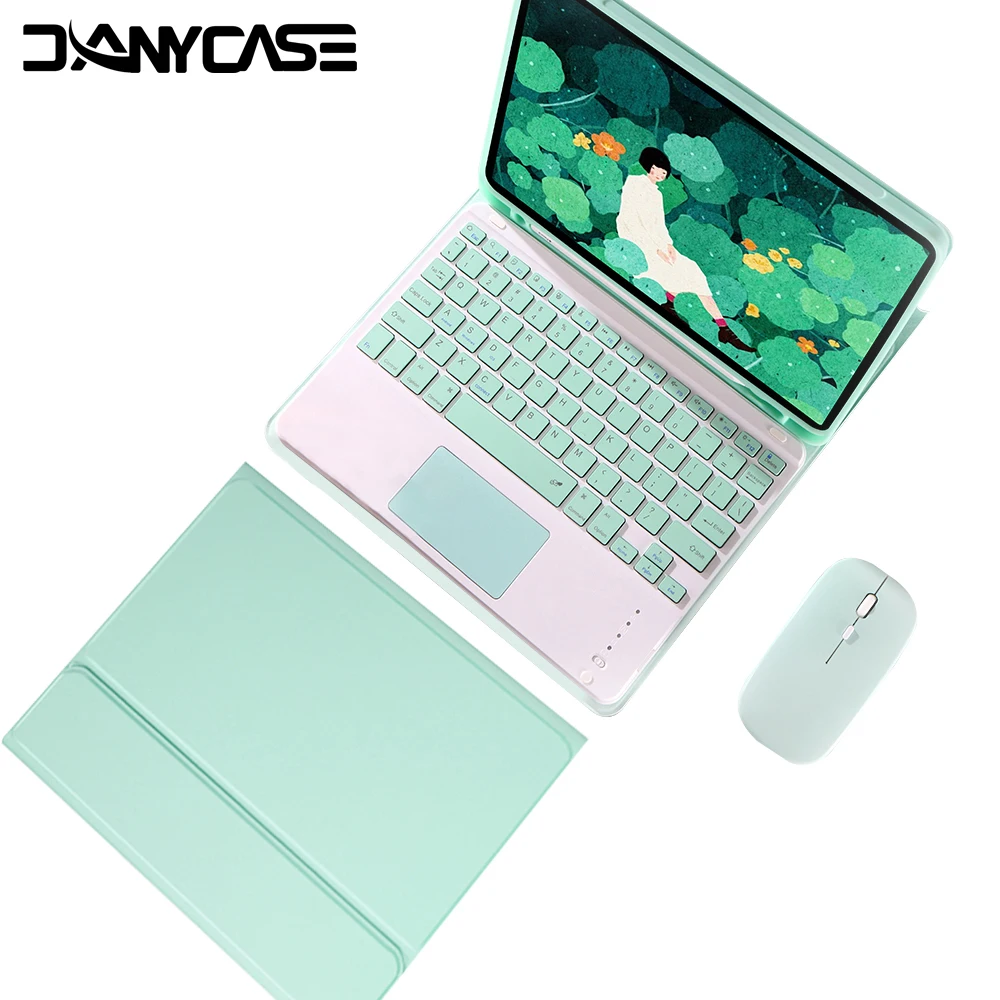 

Чехол для iPad Air 4 с тачпадом и Bluetooth-клавиатурой для iPad 10,2 8-го 7-го поколения 9,7 2018 Air 2 3 10,5 Pro 11 2021 2020