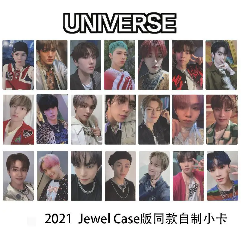 

K-POP New Boys Group 2022 Universe Jewel Case Edition Same Style Homemade Card Signature Card High Quality LOMO Photo Card Gift