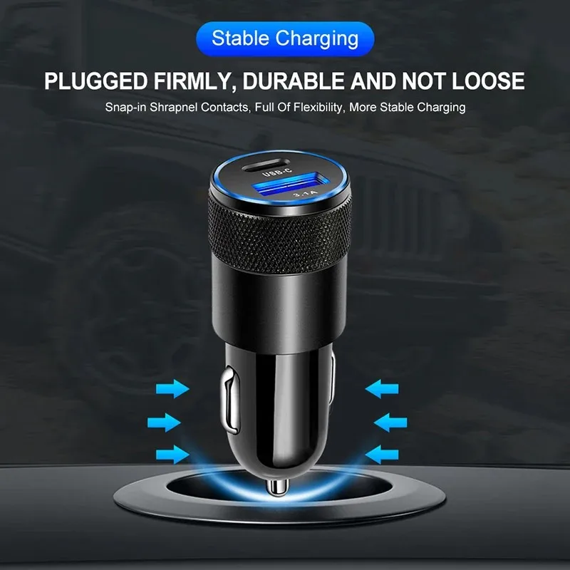 Фото Olaf PD68W автомобильное зарядное устройство USB Тип C быстрая зарядка автомобильное зарядное устройство для телефона адаптер для iphone 13 12 Xiaomi Huawei Samsung Зарядное устройство USB C №3
