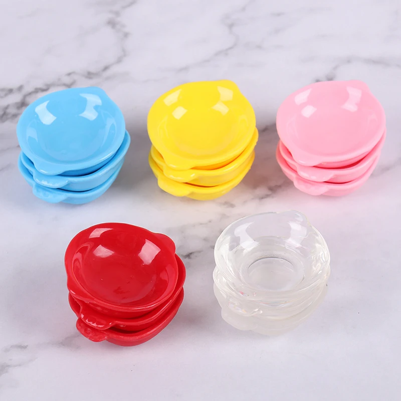 

3Pcs 1/12 Scale Cute Colorful Miniature Dollhouse Dish Plate Doll House Pretend Play Kitchen Cooking Toy Set Accessories