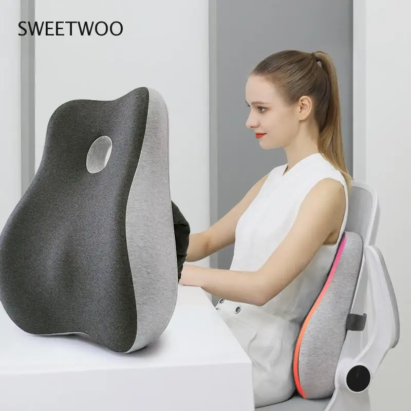 

Cushion Office Lumbar Cushion Sedentary Waist Support Pregnant Women Lumbar Pillow Lumbar Cushion Seat Cushion Car Memory Foam