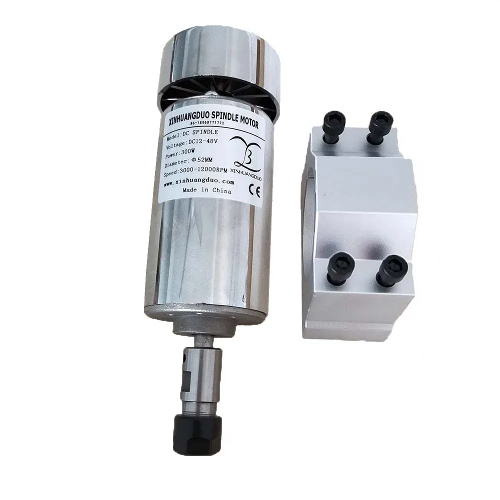 

Электродвигатель шпинделя 300 Вт постоянного тока с воздушным охлаждением, кВт, 12-48 В постоянного тока, гравировальная машинка, зажим 52 мм, крепежный кронштейн, приспособление для телефона