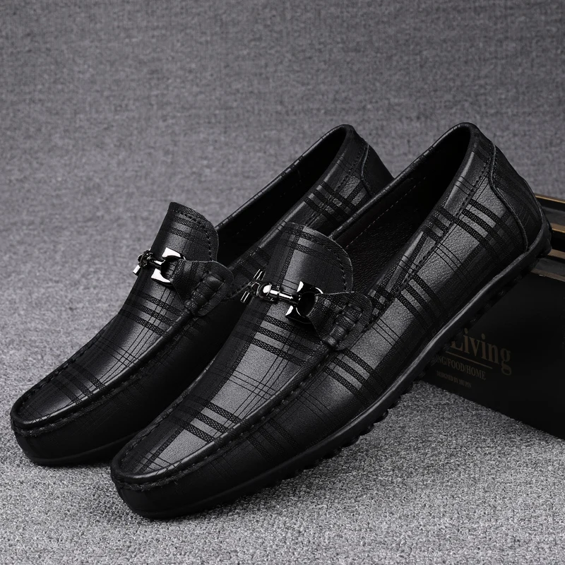 

Модные Роскошные качественные лоферы с крокодиловым узором, мужские слипоны, Кожаные Офисные мужские туфли в британском стиле на плоской п...